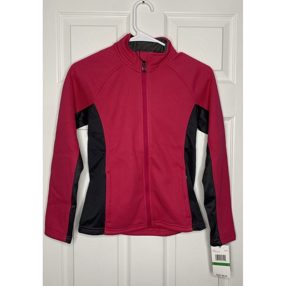 Spyder Kid Youth Girls Cora Fleece Jacket‎ Berry Large New